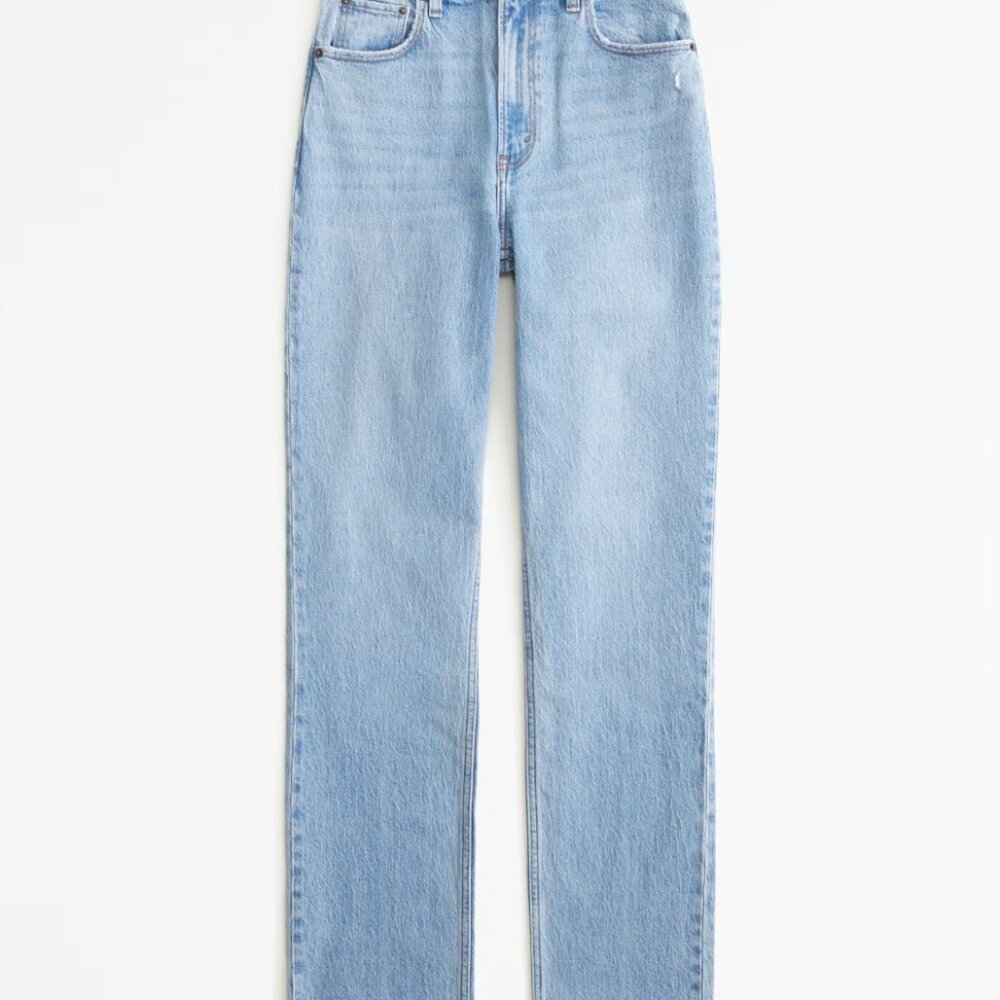 Abercrombie Ultra High Rise 90s Straight Jean Size 33